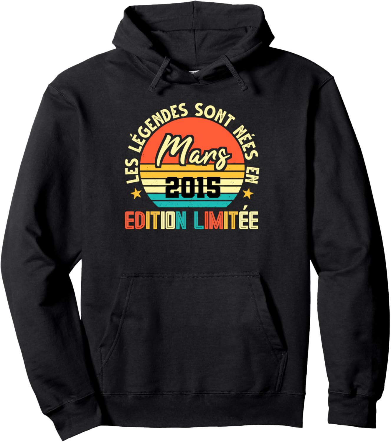 Толстовка на 10-летие Les Legendes sont nees en Mars 2015 10 Years Birthday Vintage Gift Ideas, черный
Толстовка на 10-летие Les Legendes sont nees en Mars 2015 10 Years Birthday Vintage Gift Ideas, черный