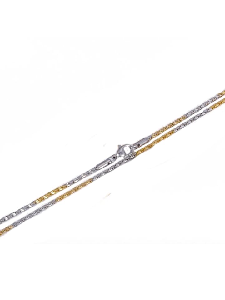 Bungsa Двухцветное колье (золото-серебро)
Bungsa Двухцветное колье (золото-серебро)