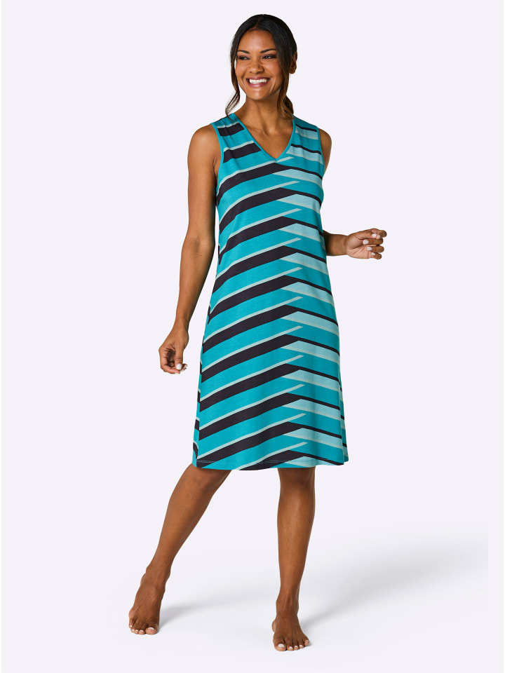 Летнее платье с мятно-бирюзовым принтом WITT WEIDEN
Летнее платье с мятно-бирюзовым принтом WITT WEIDEN