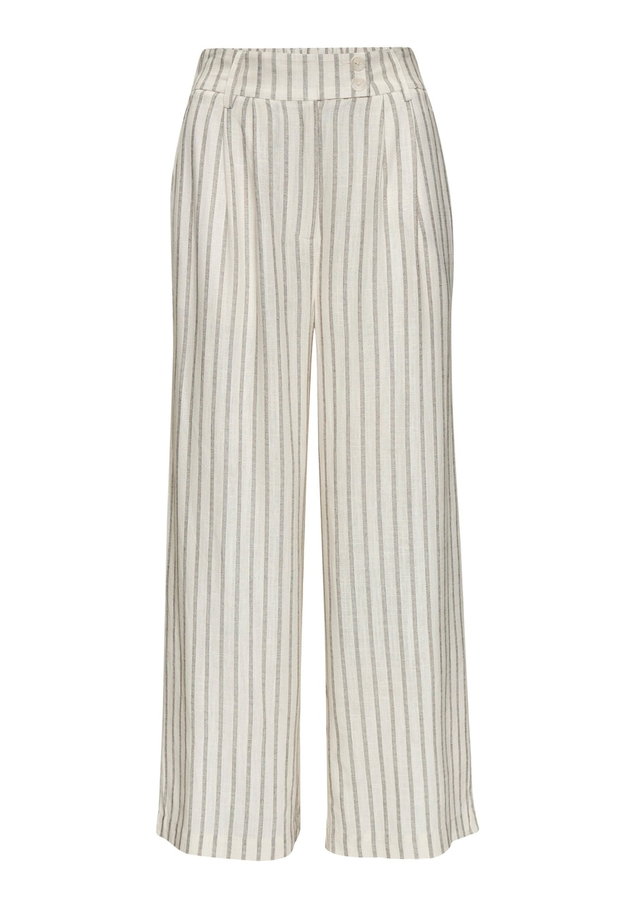 Широкие брюки со складками спереди LASCANA, кремовый
Широкие брюки со складками спереди LASCANA, кремовый