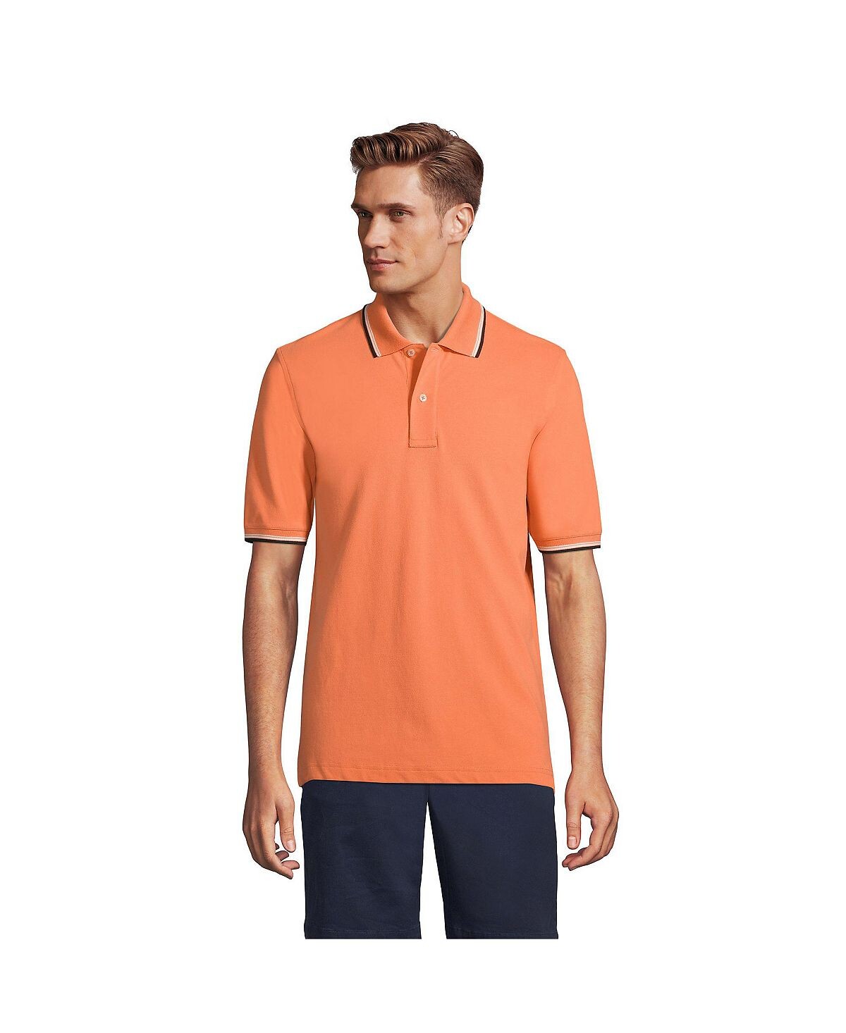 Мужская рубашка-поло с короткими рукавами Comfort-First в сетку Lands' End
Мужская рубашка-поло с короткими рукавами Comfort-First в сетку Lands' End