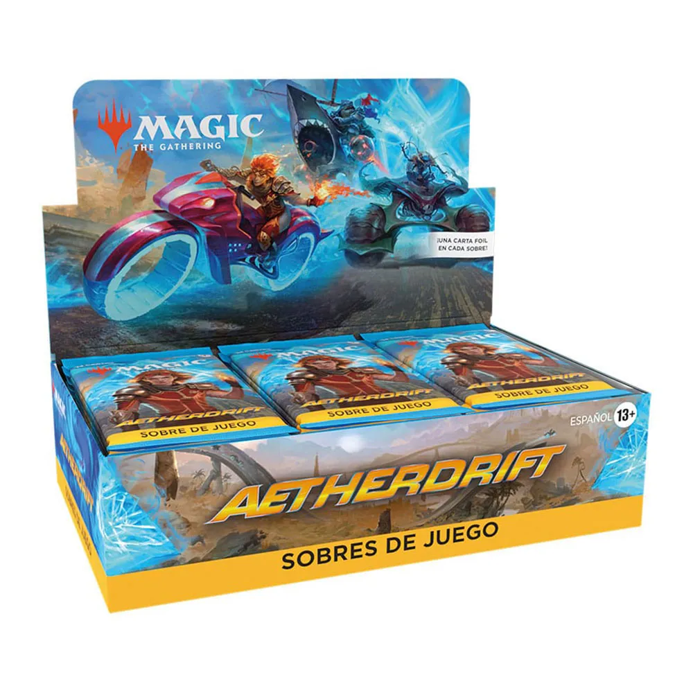 Wizards Of The Coast Magic The Gathering Play Booster Display Aetherdrift trading cards spanish, синий
Wizards Of The Coast Magic The Gathering Play Booster Display Aetherdrift trading cards spanish, синий