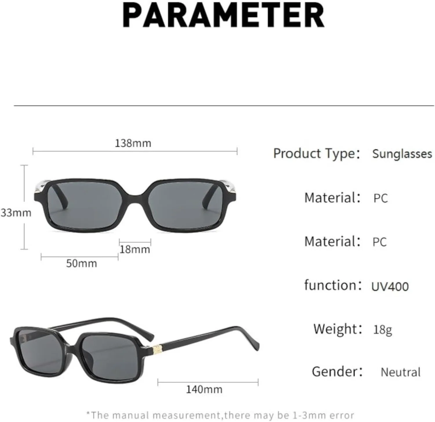 Модные прямоугольные солнцезащитные очки для женщин и мужчин, маленькие черные солнцезащитные очки-маски, винтажные очки «кошачий глаз» TKKTLLT, Leopard Tea
Модные прямоугольные солнцезащитные очки для женщин и мужчин, маленькие черные солнцезащитные очки-маски, винтажные очки «кошачий глаз» TKKTLLT, Leopard Tea