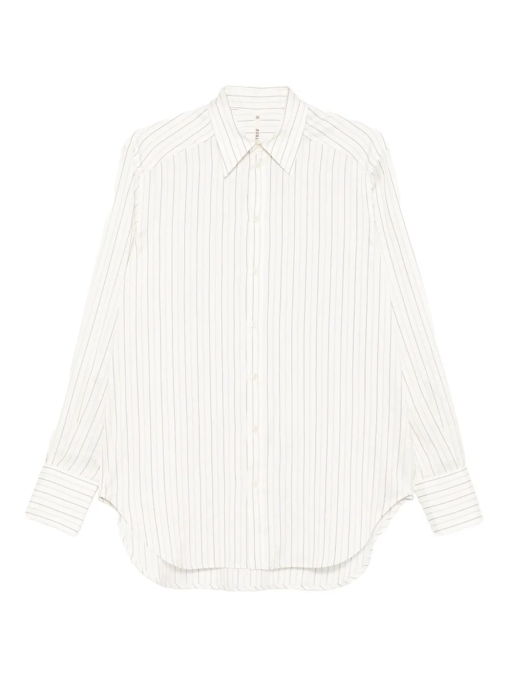 Рубашка в тонкую полоску Petar Petrov, нейтральный 
Рубашка в тонкую полоску Petar Petrov, нейтральный