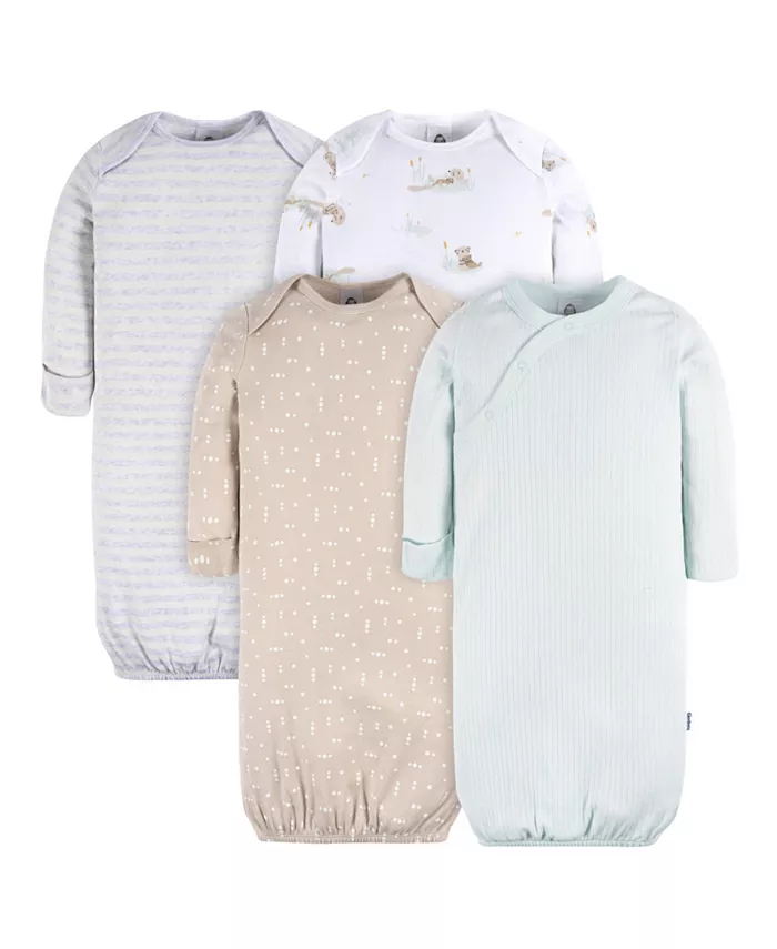 Детские ночные рубашки для мальчиков с варежками-манжетами, набор из 4 штук Gerber, белый
Детские ночные рубашки для мальчиков с варежками-манжетами, набор из 4 штук Gerber, белый