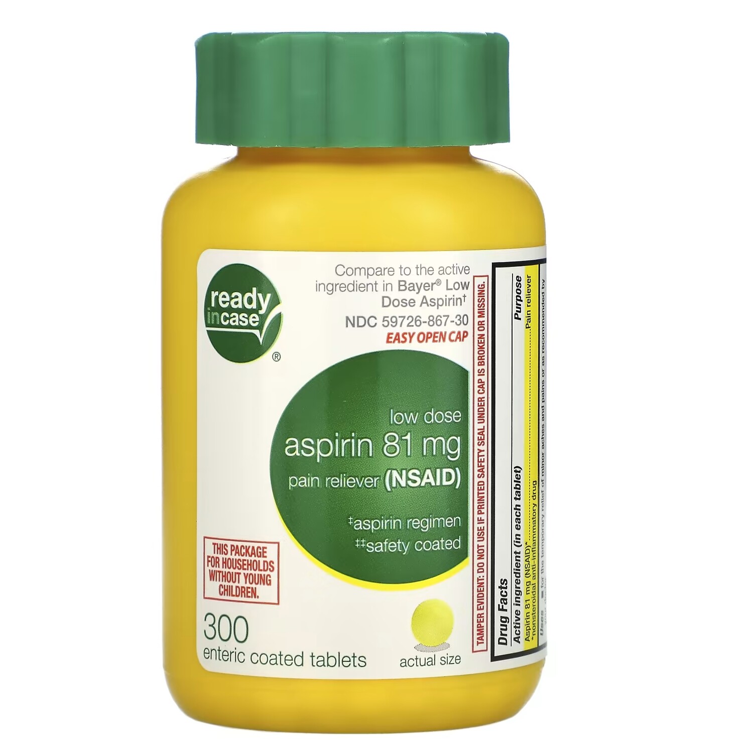 Аспирин с Защитным Покрытием Life Extension, 300 таблеток
Аспирин с Защитным Покрытием Life Extension, 300 таблеток