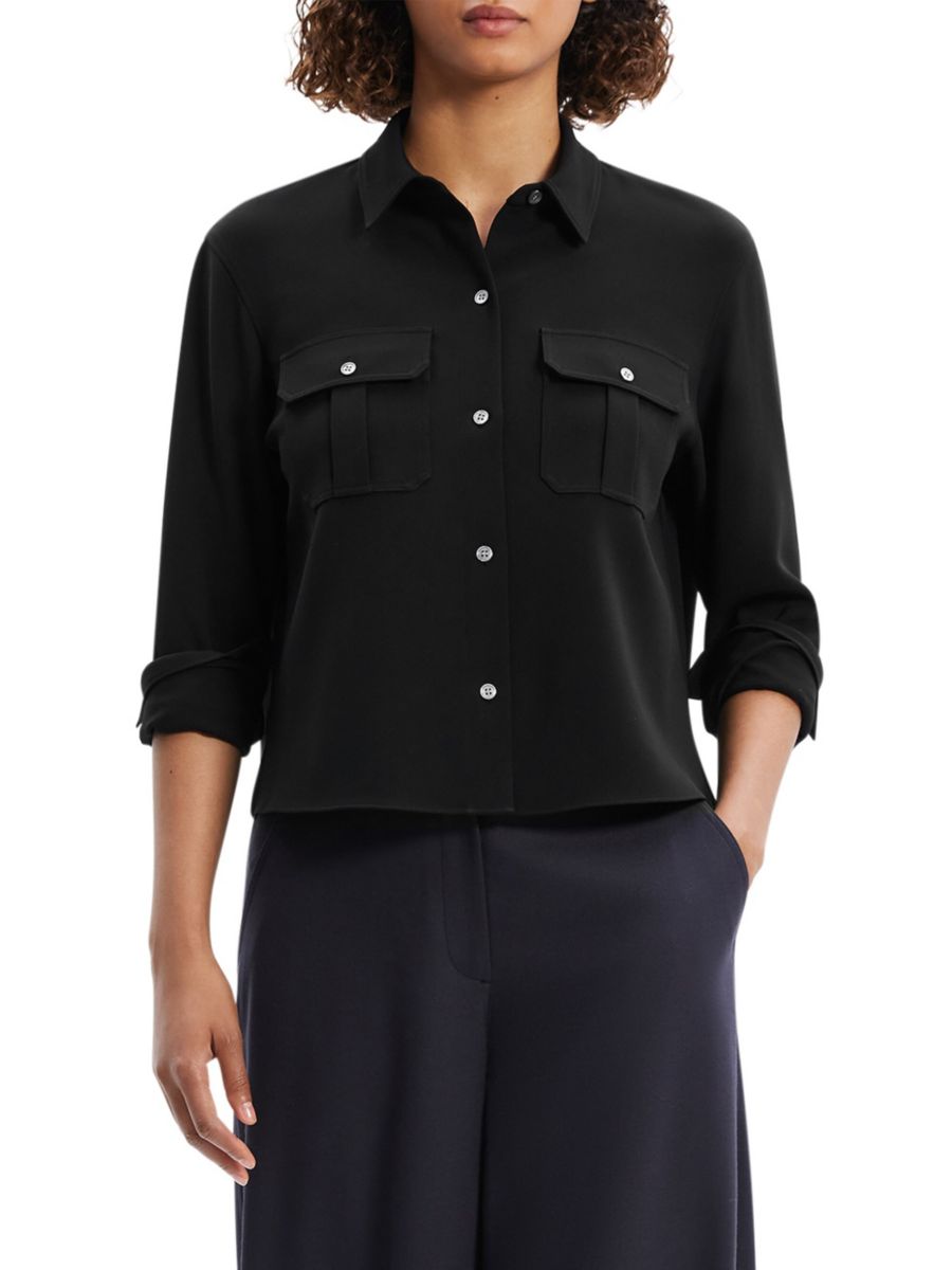 Куртка-рубашка в стиле милитари Cape Boxy Theory, черный
Куртка-рубашка в стиле милитари Cape Boxy Theory, черный