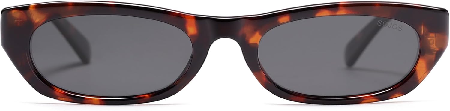 SOJOS Модные маленькие прямоугольные поляризованные солнцезащитные очки для женщин и мужчин в стиле ретро Y2K, узкие, тонкие, тонкие, модель SJ2363, Brown Tortoise/Grey
SOJOS Модные маленькие прямоугольные поляризованные солнцезащитные очки для женщин и мужчин в стиле ретро Y2K, узкие, тонкие, тонкие, модель SJ2363, Brown Tortoise/Grey