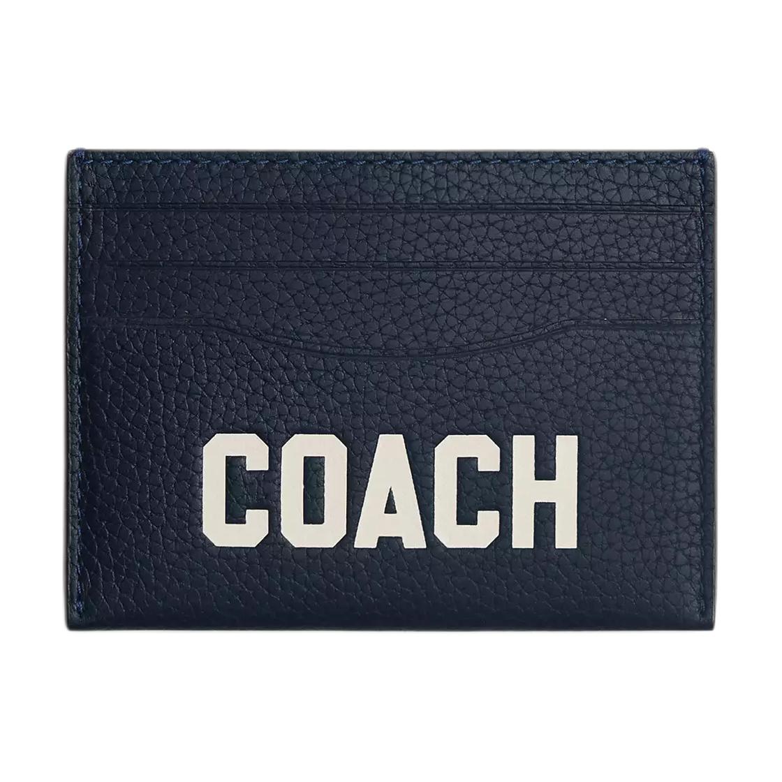 COACH Кожаный картхолдер мини мужской темно-морской синий
COACH Кожаный картхолдер мини мужской темно-морской синий