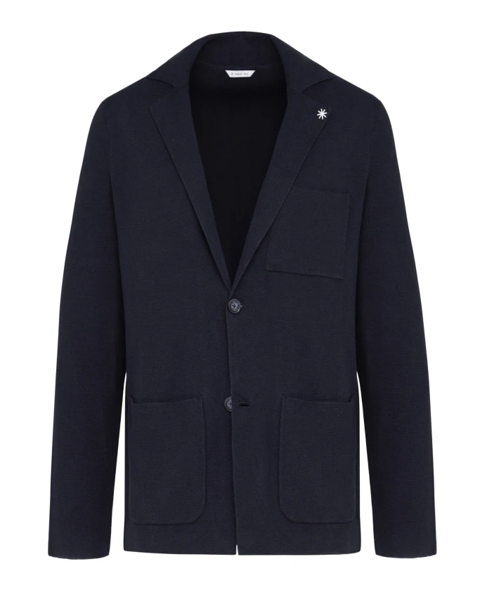 Синий пуловер с отложными карманами Manuel Ritz, синий
Синий пуловер с отложными карманами Manuel Ritz, синий