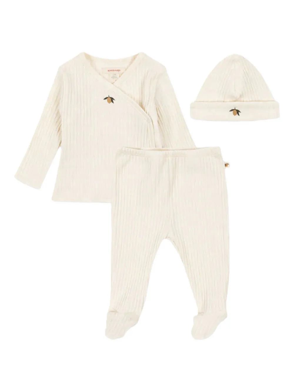 Комплект боди с вышивкой лимонов Konges Sløjd, нейтральный
Комплект боди с вышивкой лимонов Konges Sløjd, нейтральный