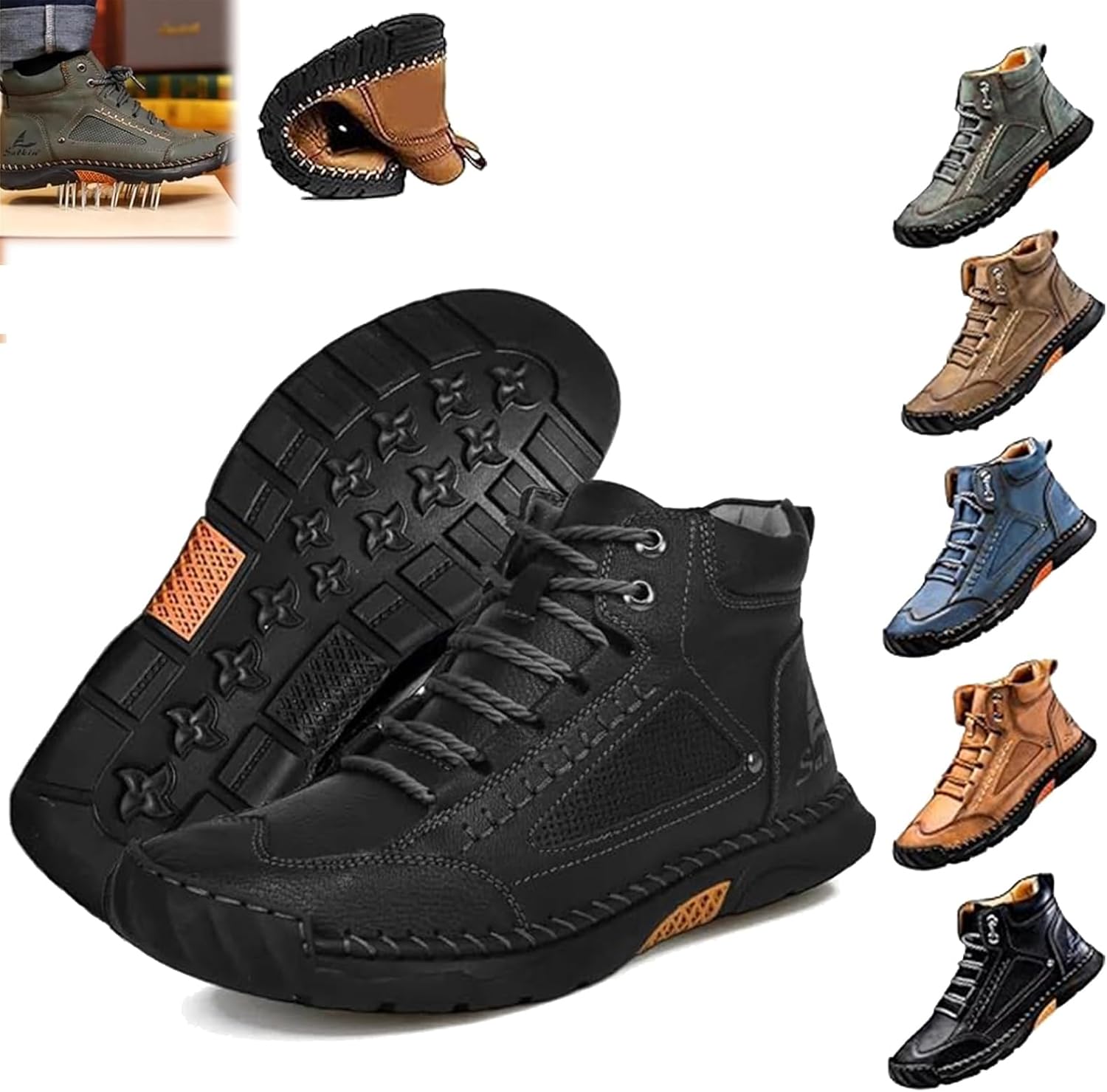 Мужские широкие туфли Sawbehind, мужские удобные ручной работы кожаные ботинки Чакка на щиколотку, водонепроницаемые с поддержкой свода, с просторным носком, противоскользящие легкие повседневные кроссовки для прогулок и вождения Generic, C
Мужские широкие туфли Sawbehind, мужские удобные ручной работы кожаные ботинки Чакка на щиколотку, водонепроницаемые с поддержкой свода, с просторным носком, противоскользящие легкие повседневные кроссовки для прогулок и вождения Generic, C