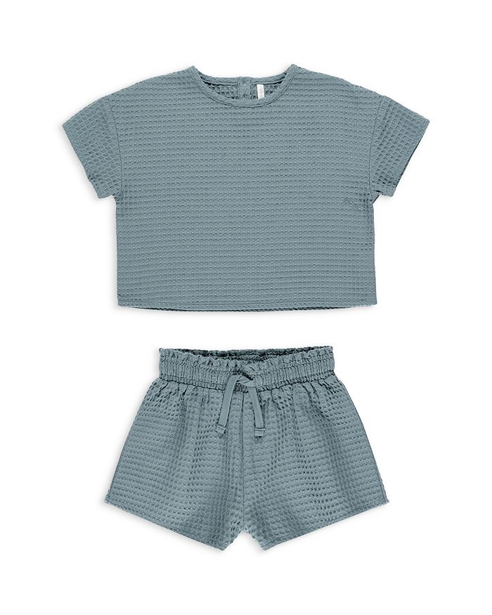 Детский комплект "Вафля" (футболка и шорты) для девочек Rylee + Cru, синий
Детский комплект "Вафля" (футболка и шорты) для девочек Rylee + Cru, синий