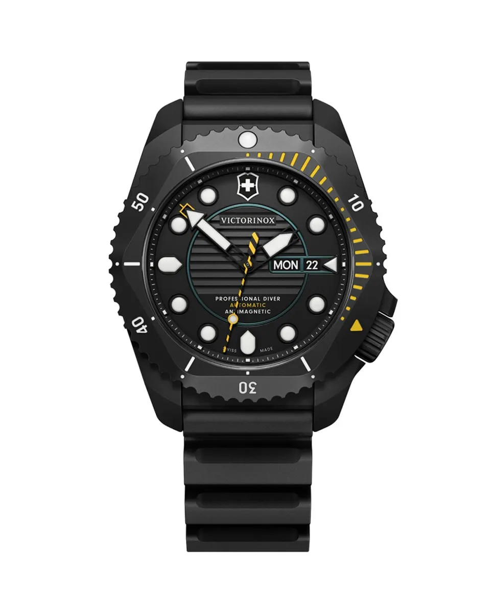Dive pro V241997 автоматические мужские часы с резиновым и черным ремешком Victorinox, черный
Dive pro V241997 автоматические мужские часы с резиновым и черным ремешком Victorinox, черный