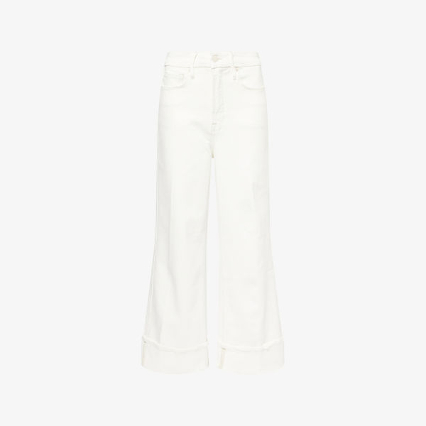 Джинсы облегающие Good American с укороченными штанинами, белый
Джинсы облегающие Good American с укороченными штанинами, белый