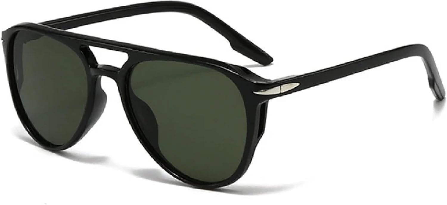 Модные женские солнцезащитные очки с двойной перемычкой, роскошные солнцезащитные очки в стиле ретро с заклепками, мужские солнцезащитные очки сине-зеленого цвета с защитой от УФ-излучения UV400 TKKTLLT, Black Dark Green
Модные женские солнцезащитные очки с двойной перемычкой, роскошные солнцезащитные очки в стиле ретро с заклепками, мужские солнцезащитные очки сине-зеленого цвета с защитой от УФ-излучения UV400 TKKTLLT, Black Dark Green