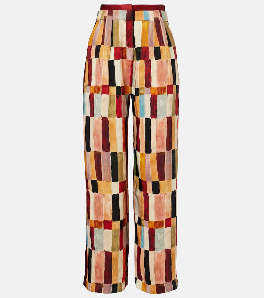 Брюки-палаццо x LRNCE Marjorelle из льна и шёлка с принтом Alémais, Multi
Брюки-палаццо x LRNCE Marjorelle из льна и шёлка с принтом Alémais, Multi