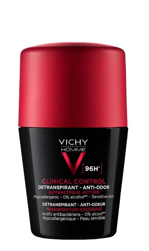 Vichy Homme Clinical Control 96h антиперспирант для мужчин, 50 ml
Vichy Homme Clinical Control 96h антиперспирант для мужчин, 50 ml