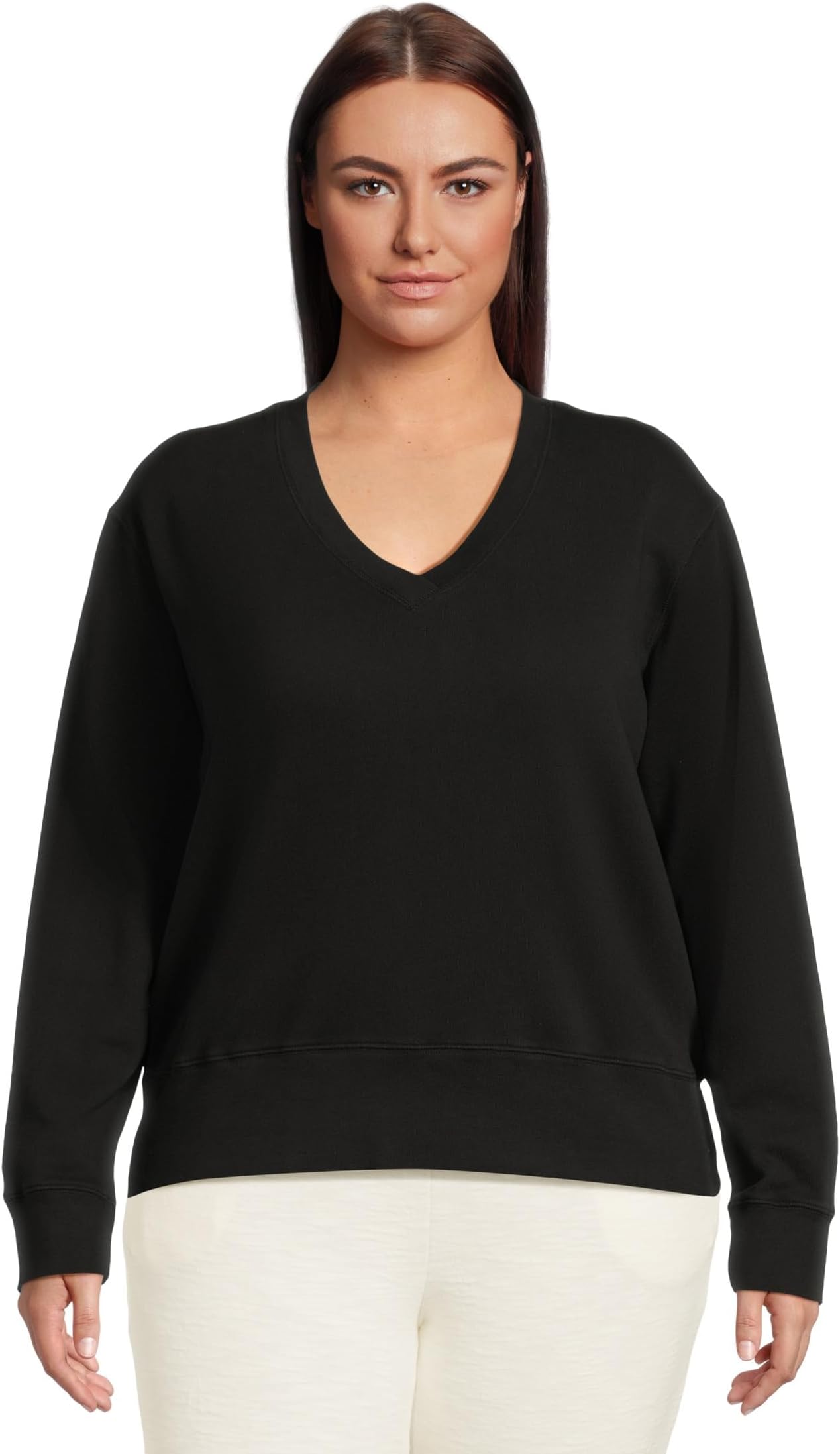 Женская толстовка с длинным рукавом и глубоким V-образным вырезом Mod-o-doc, Black
Женская толстовка с длинным рукавом и глубоким V-образным вырезом Mod-o-doc, Black