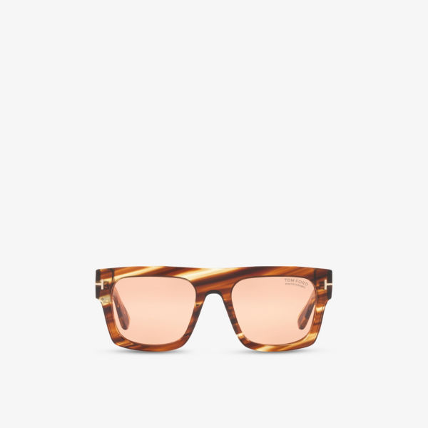Солнцезащитные очки Tom Ford Fausto квадратные в черепаховой оправе из ацетата, коричневый
Солнцезащитные очки Tom Ford Fausto квадратные в черепаховой оправе из ацетата, коричневый