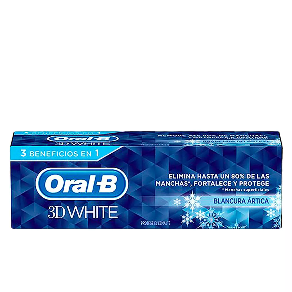 Зубная паста 3d white blancura artica pasta dentífrica Oral-B, 75 мл.
Зубная паста 3d white blancura artica pasta dentífrica Oral-B, 75 мл.