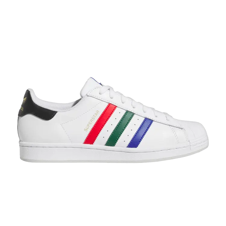 Кроссовки adidas Superstar 'White Lucid Blue Scarlet Green', белый
Кроссовки adidas Superstar 'White Lucid Blue Scarlet Green', белый