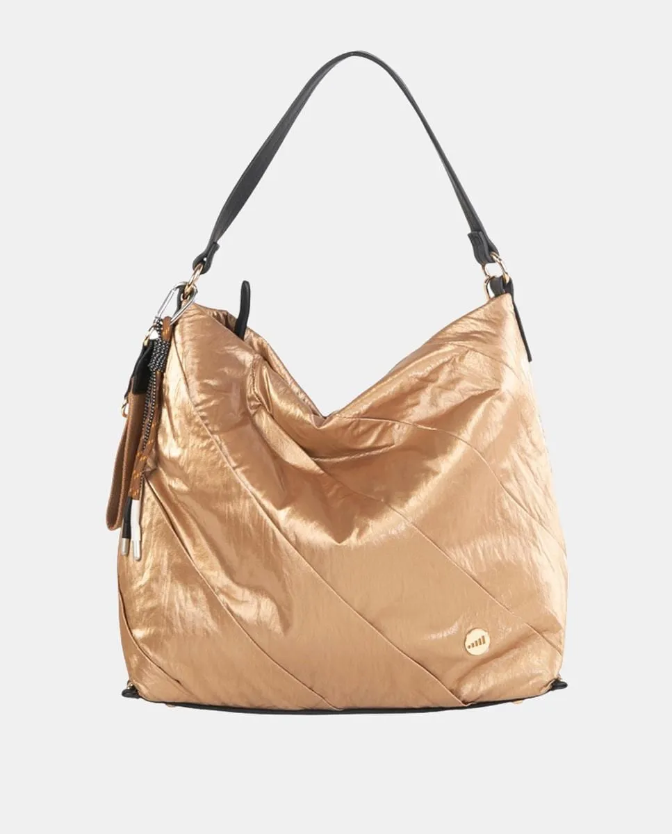 Нейлоновая сумка-хобо на молнии Volum, золотой
Нейлоновая сумка-хобо на молнии Volum, золотой