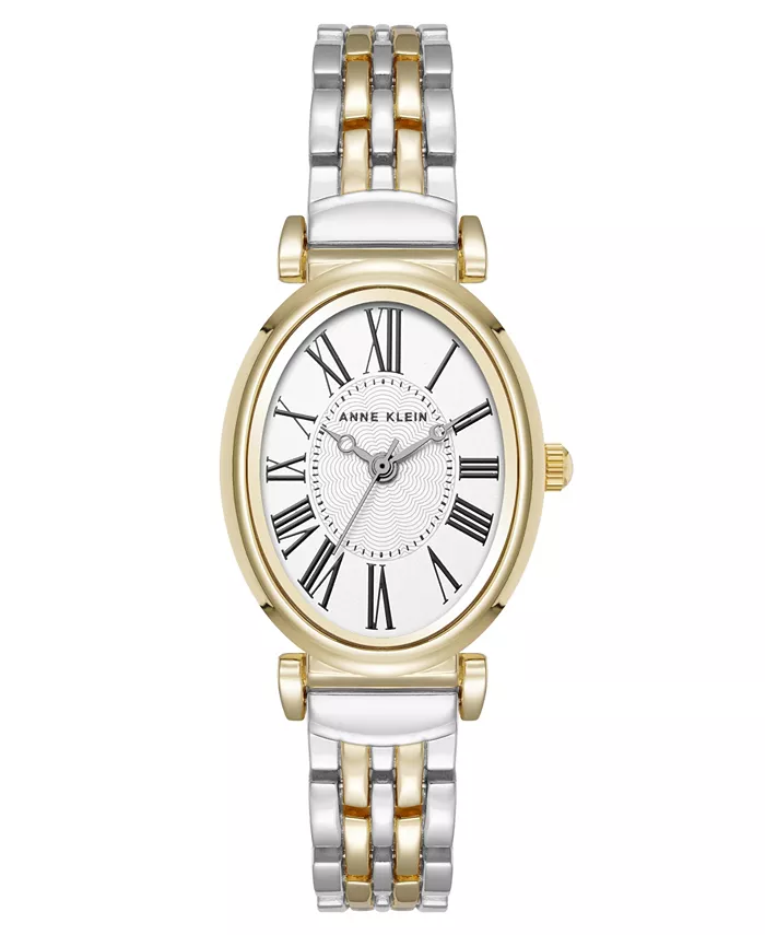 Женские часы Quartz Oval с римскими цифрами, двухцветные, из металлического сплава, 25 мм Anne Klein
Женские часы Quartz Oval с римскими цифрами, двухцветные, из металлического сплава, 25 мм Anne Klein