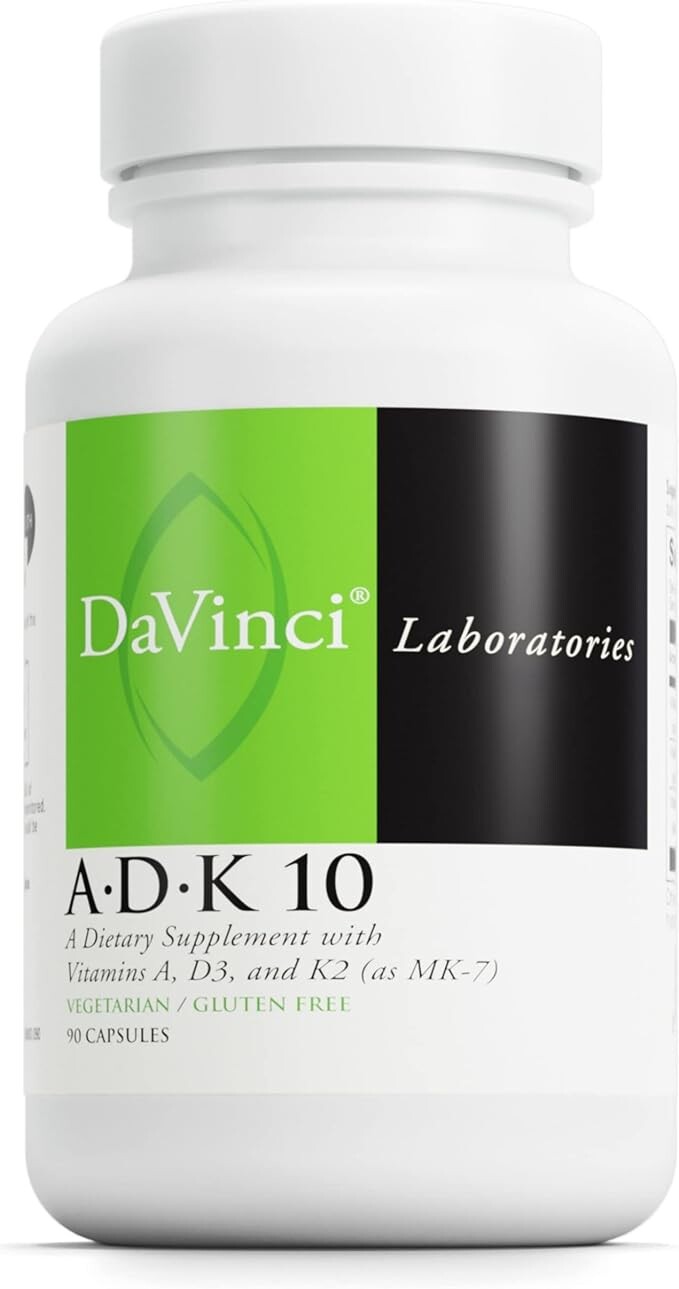 DaVinci Labs ADK 10 добавка с витамином А, витамином D3 (10 000 МЕ) и витамином К2, 90 капсул
DaVinci Labs ADK 10 добавка с витамином А, витамином D3 (10 000 МЕ) и витамином К2, 90 капсул