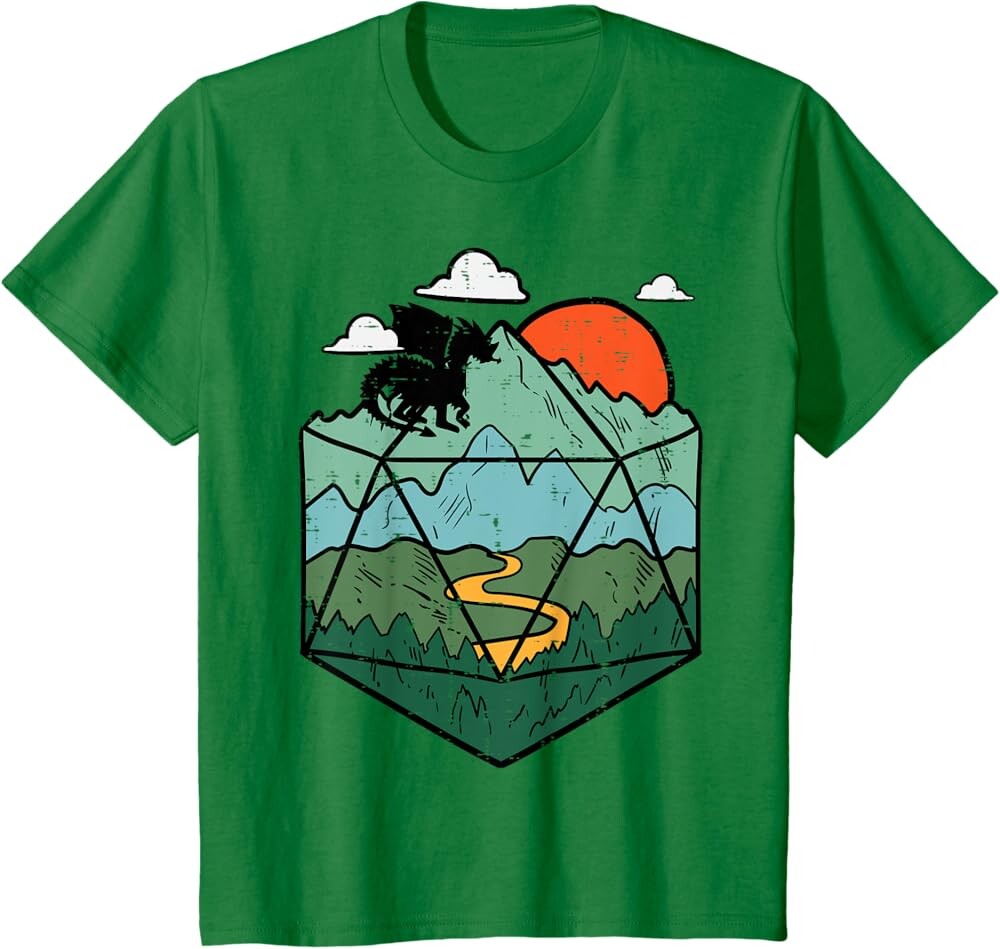 Детская футболка RPG Mountain Gamer, темно-зеленый
Детская футболка RPG Mountain Gamer, темно-зеленый