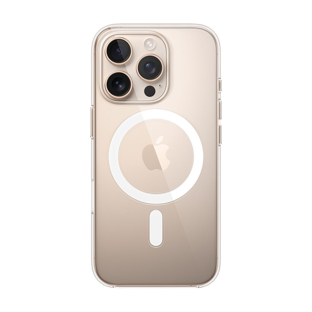 Чехол для Apple iPhone 16 Pro с MagSafe, прозрачный 
Чехол для Apple iPhone 16 Pro с MagSafe, прозрачный