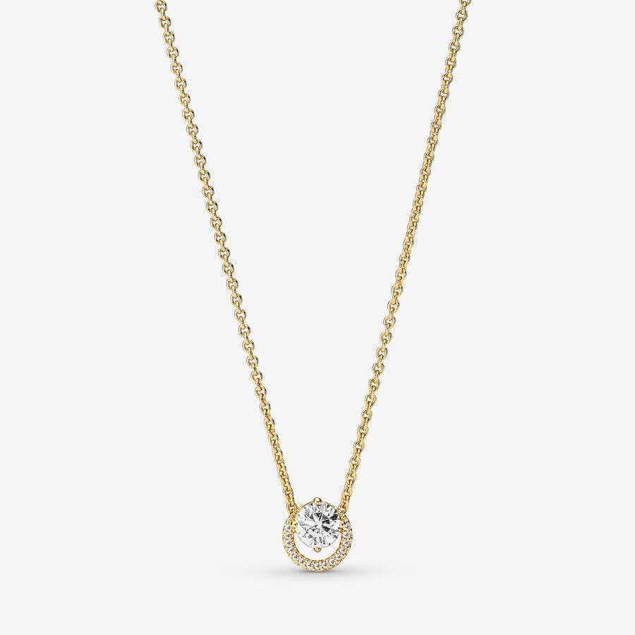 Колье Pandora Sparkling Round Halo Pendant, позолоченный
Колье Pandora Sparkling Round Halo Pendant, позолоченный