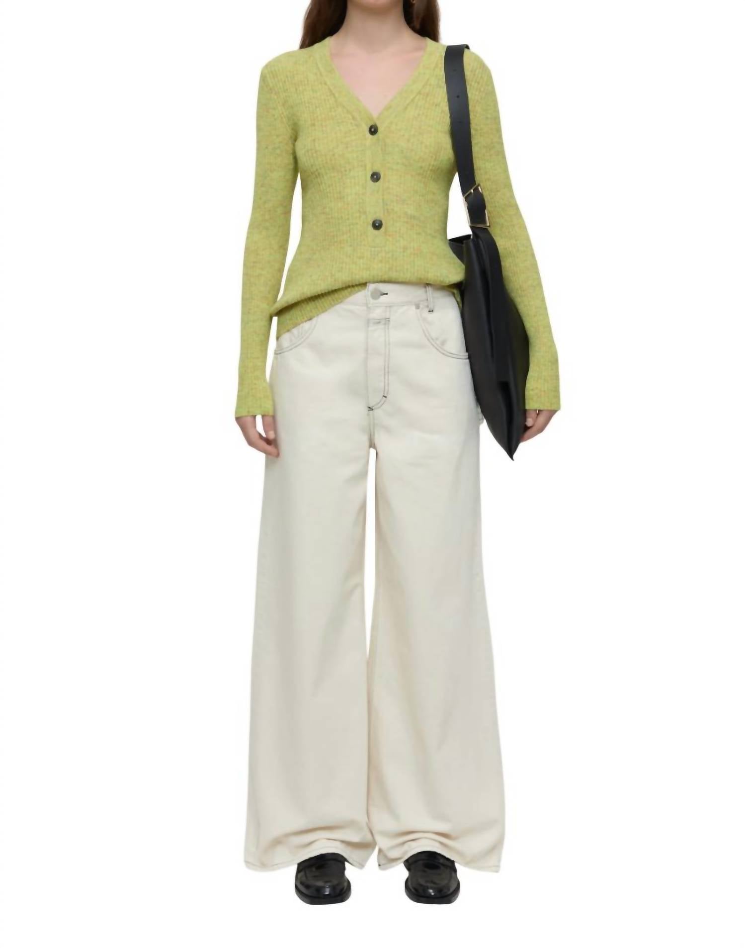 Футболка Henley с V-образным вырезом, цвет: желтый CLOSED 
Футболка Henley с V-образным вырезом, цвет: желтый CLOSED