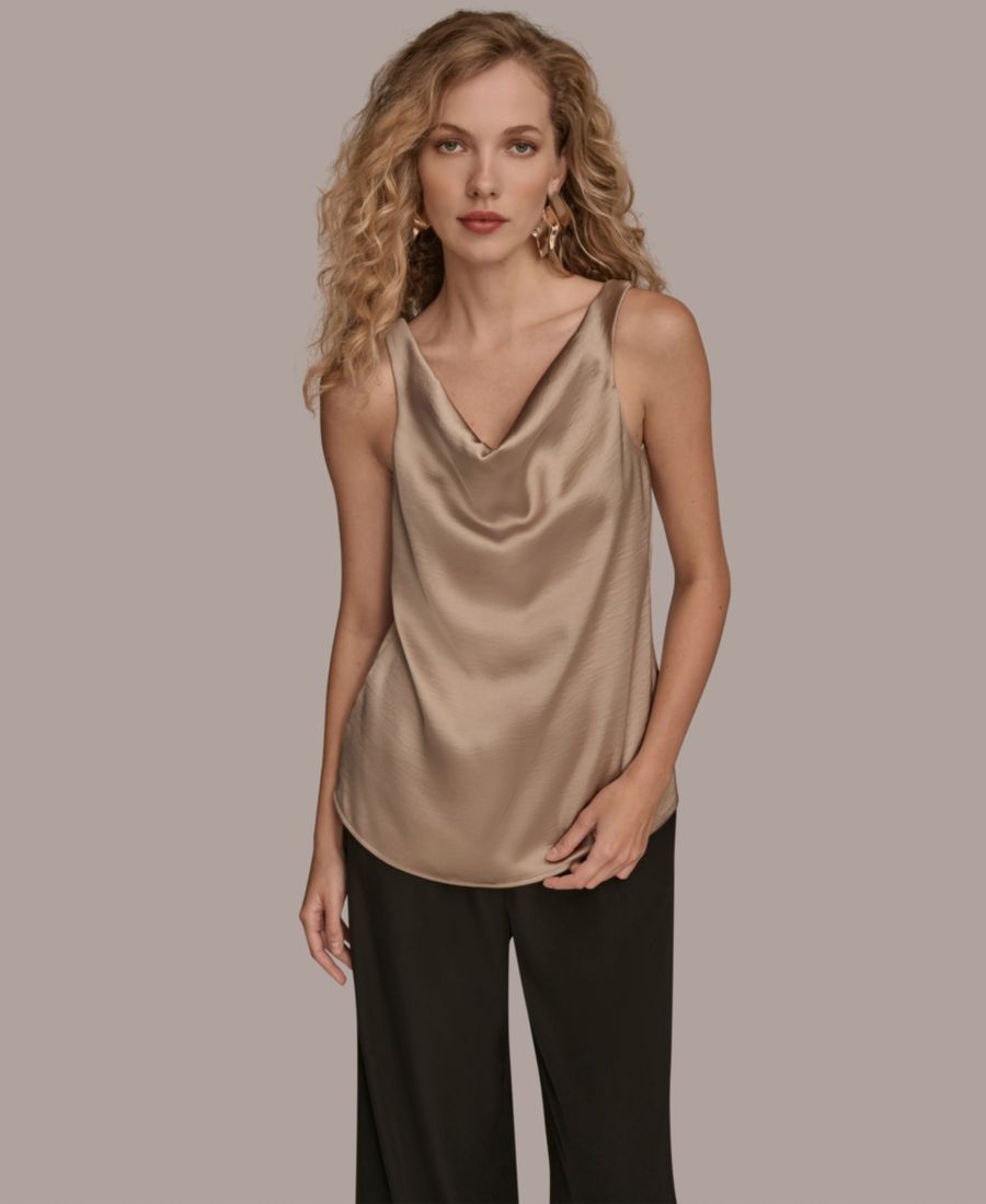 Женская майка-топ из атласной ткани с воротником-хомутом Donna Karan New York, Nolita
Женская майка-топ из атласной ткани с воротником-хомутом Donna Karan New York, Nolita