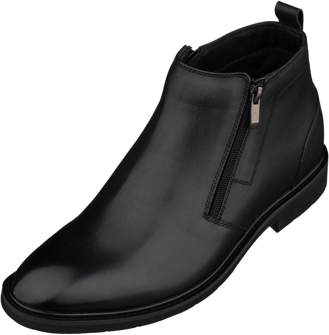 Мужские невидимые обувные башмаки TOTO для увеличения роста - черные премиальные кожаные ботинки с молнией - увеличение роста на 7 см - YH7105 - размер 7,5 D(M) US
Мужские невидимые обувные башмаки TOTO для увеличения роста - черные премиальные кожаные ботинки с молнией - увеличение роста на 7 см - YH7105 - размер 7,5 D(M) US