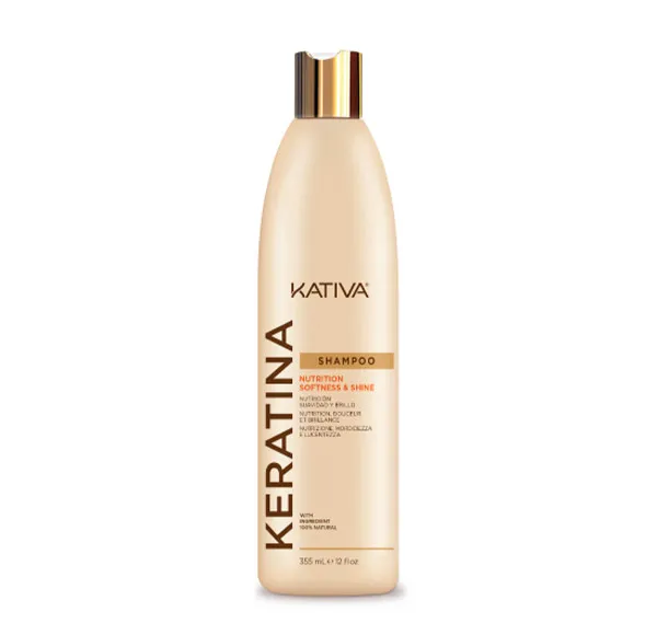 Шампунь для поврежденных волос Keratina Nutrition Softness & Shine Shampoo Kativa, 355 ml
Шампунь для поврежденных волос Keratina Nutrition Softness & Shine Shampoo Kativa, 355 ml
