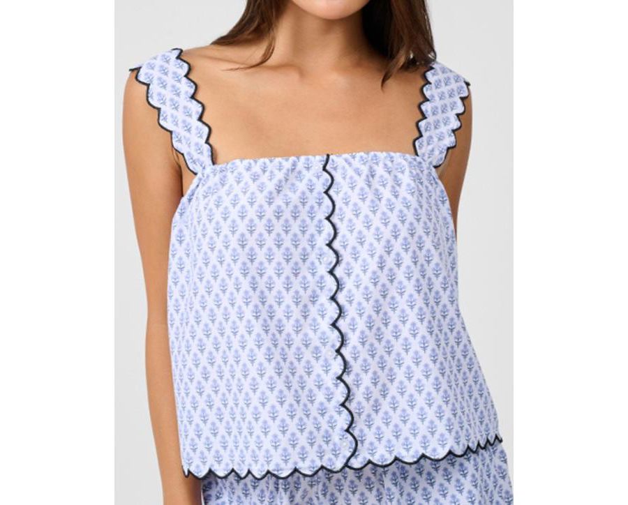 Женская майка с фестончатым краем и застежкой на пуговицы спереди WeWoreWhat, Baby blue multi
Женская майка с фестончатым краем и застежкой на пуговицы спереди WeWoreWhat, Baby blue multi