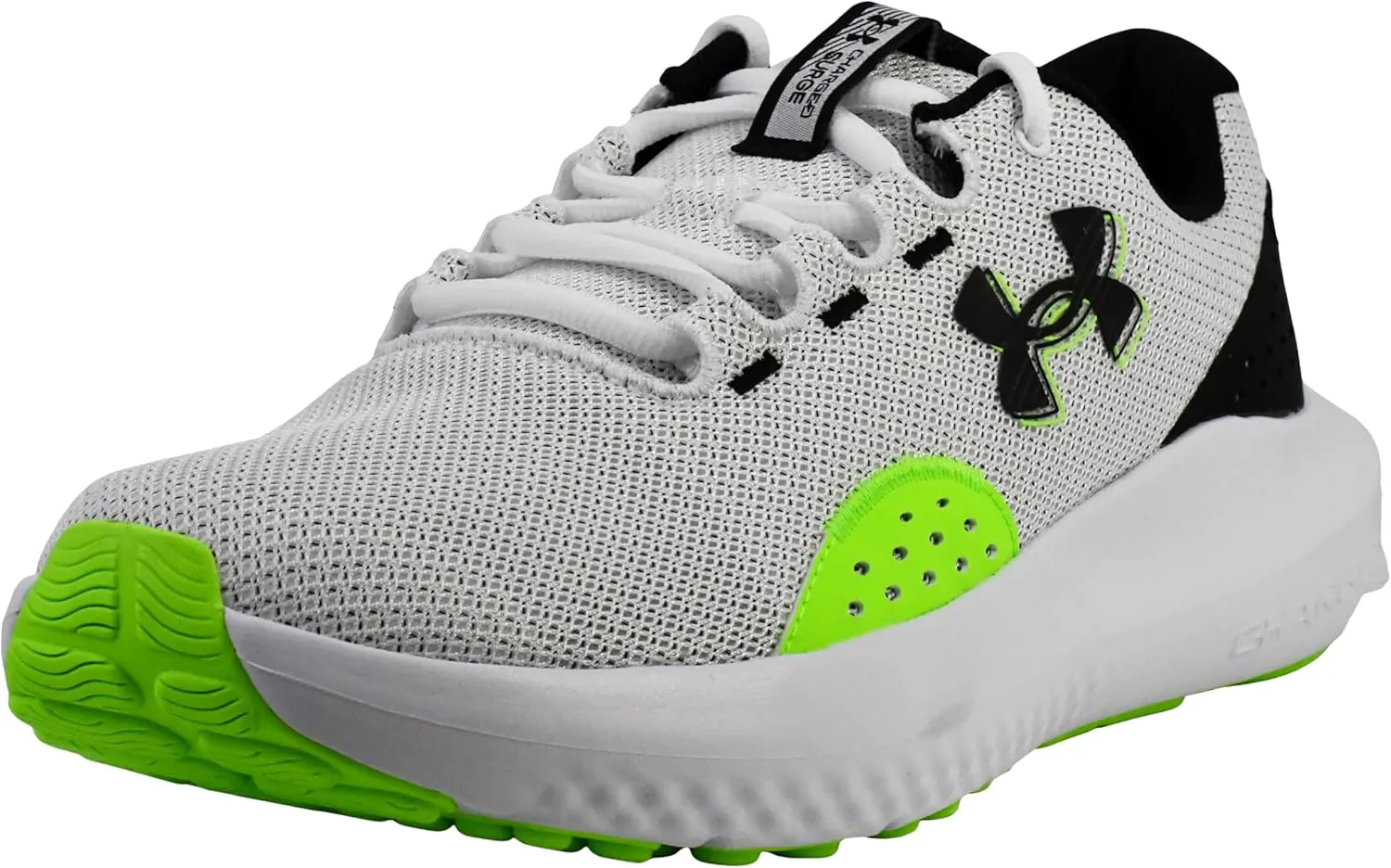 Мужские кроссовки Under Armour Charged Surge 4, белый/зеленый/черный
Мужские кроссовки Under Armour Charged Surge 4, белый/зеленый/черный