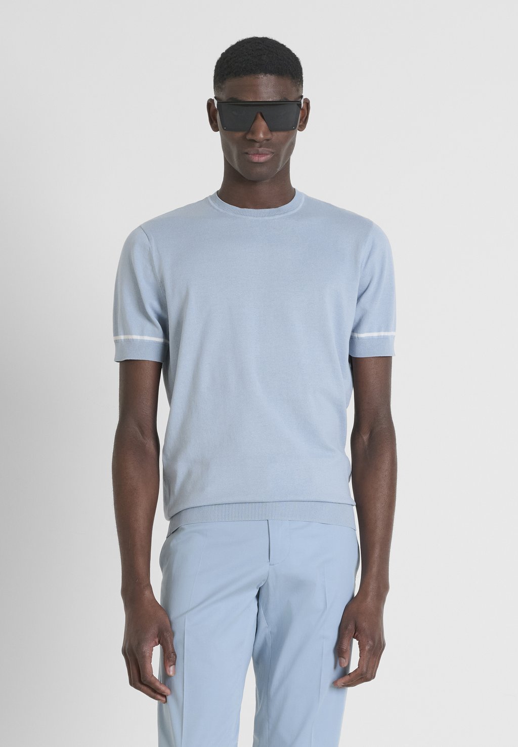 Базовая футболка Antony Morato, светло-голубой 
Базовая футболка Antony Morato, светло-голубой