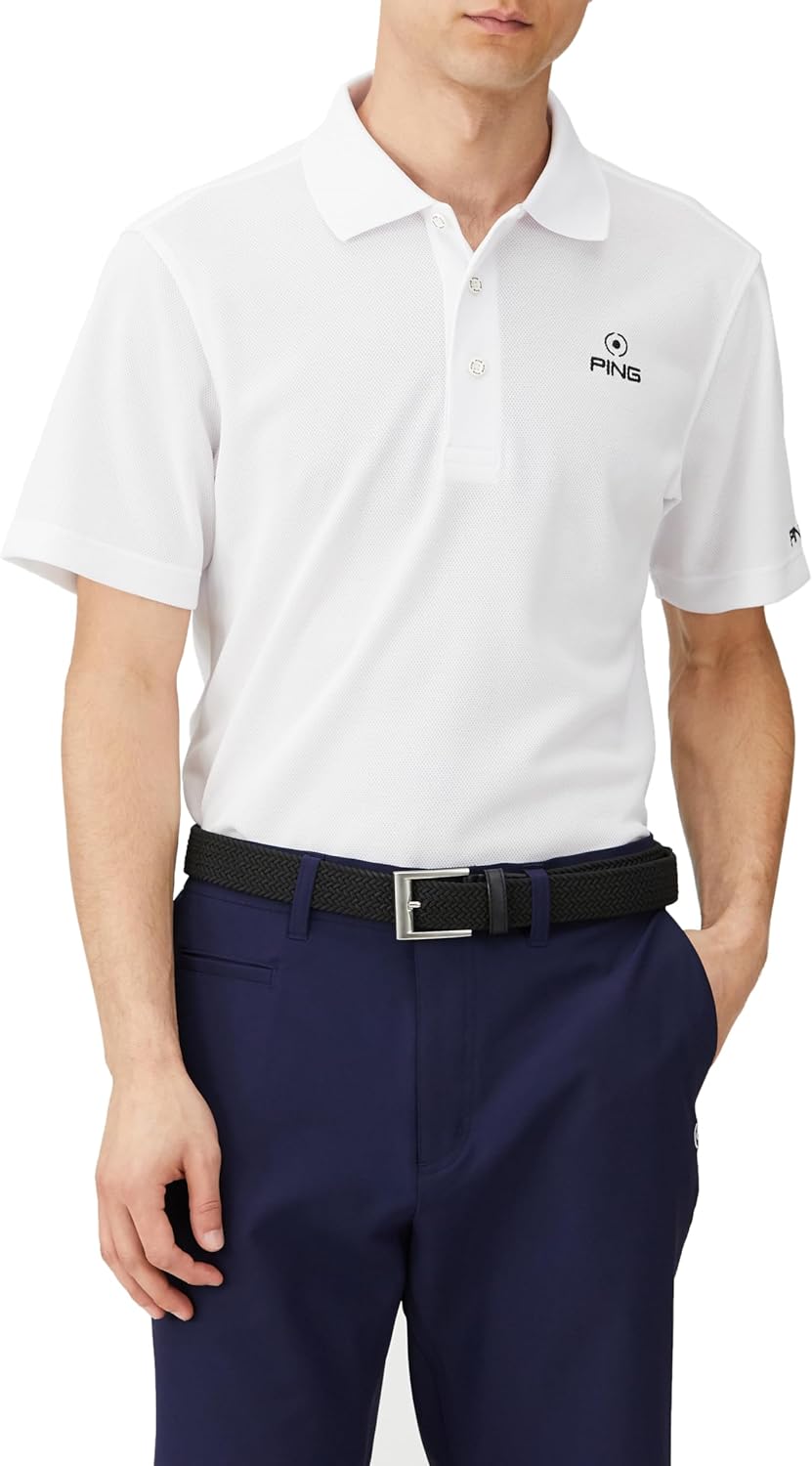 Мужская поло-рубашка с коротким рукавом Pin Apparel 621-4160103 (с логотипом One Point/эластичная ткань) / для гольфа, 030белый Ping
Мужская поло-рубашка с коротким рукавом Pin Apparel 621-4160103 (с логотипом One Point/эластичная ткань) / для гольфа, 030белый Ping