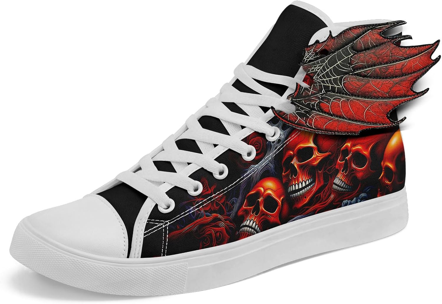 Мужские готические кроссовки на высокой подошве с крыльями AWSOLE, красный череп, кожаные крылья, модные унисекс, стиль Хэллоуин, панк, повседневные обувь
Мужские готические кроссовки на высокой подошве с крыльями AWSOLE, красный череп, кожаные крылья, модные унисекс, стиль Хэллоуин, панк, повседневные обувь