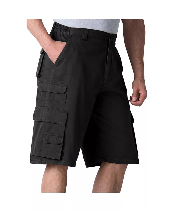 Большие и высокие шорты Ranger Stacked Cargo с 12 карманами от KingSize Boulder Creek, черный 
Большие и высокие шорты Ranger Stacked Cargo с 12 карманами от KingSize Boulder Creek, черный