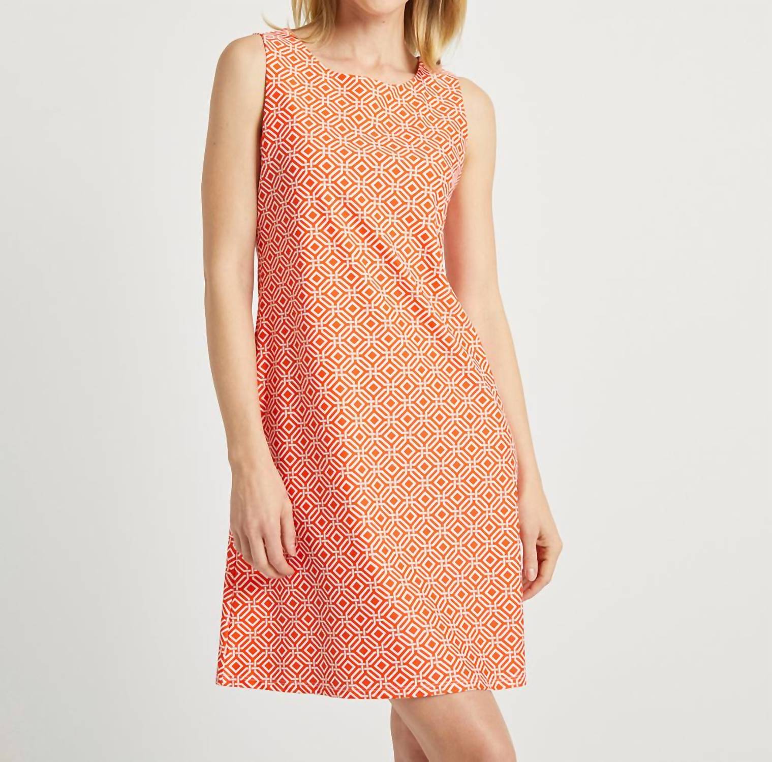 Платье Beth в мини с геометрическим принтом, абрикосовое JUDE CONNALLY, Mini Links Geo Apricot 
Платье Beth в мини с геометрическим принтом, абрикосовое JUDE CONNALLY, Mini Links Geo Apricot