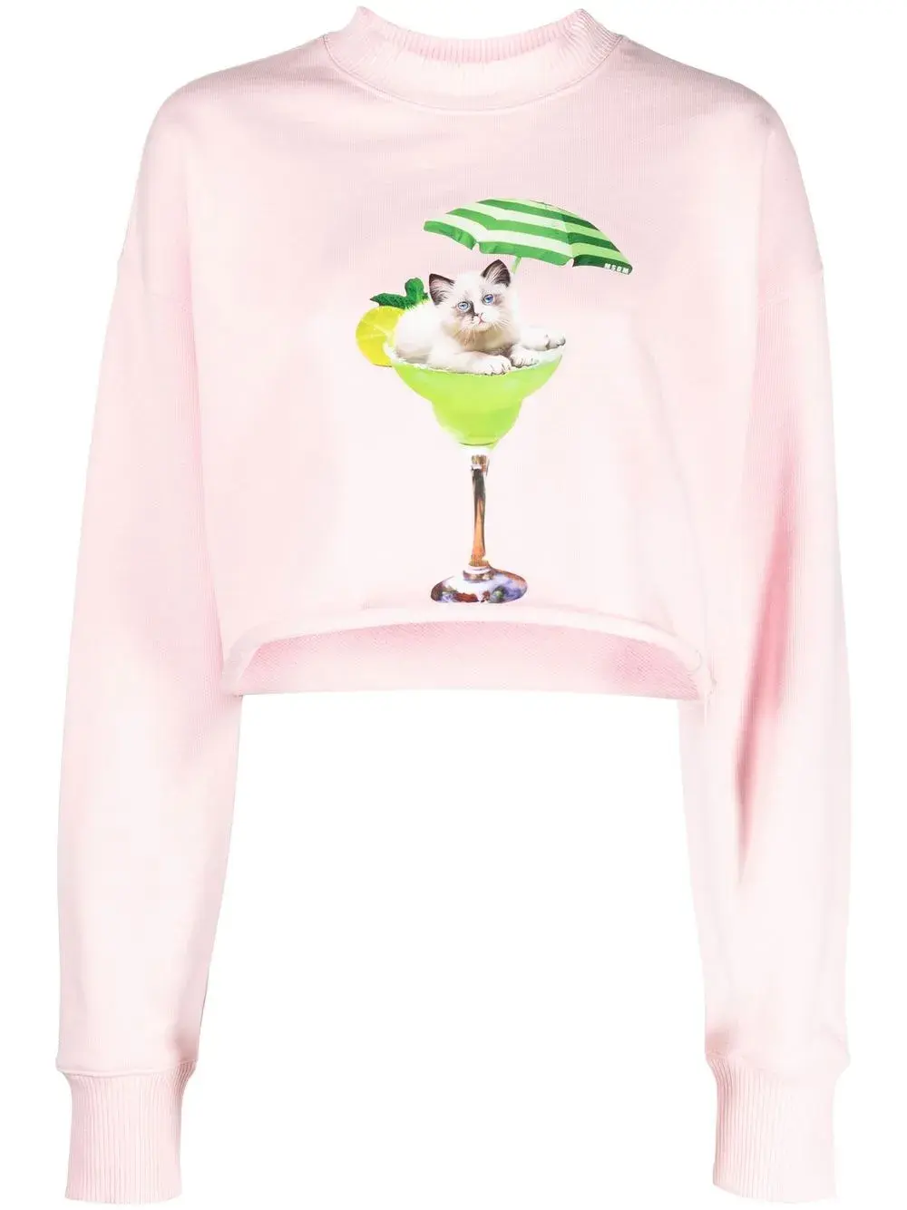 Укороченная толстовка с графичным принтом MSGM, розовый
Укороченная толстовка с графичным принтом MSGM, розовый