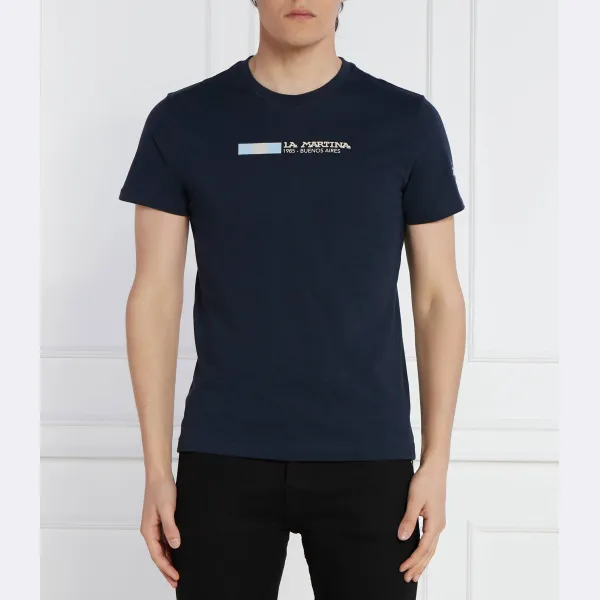 Футболка стандартного кроя La Martina, синий 
Футболка стандартного кроя La Martina, синий