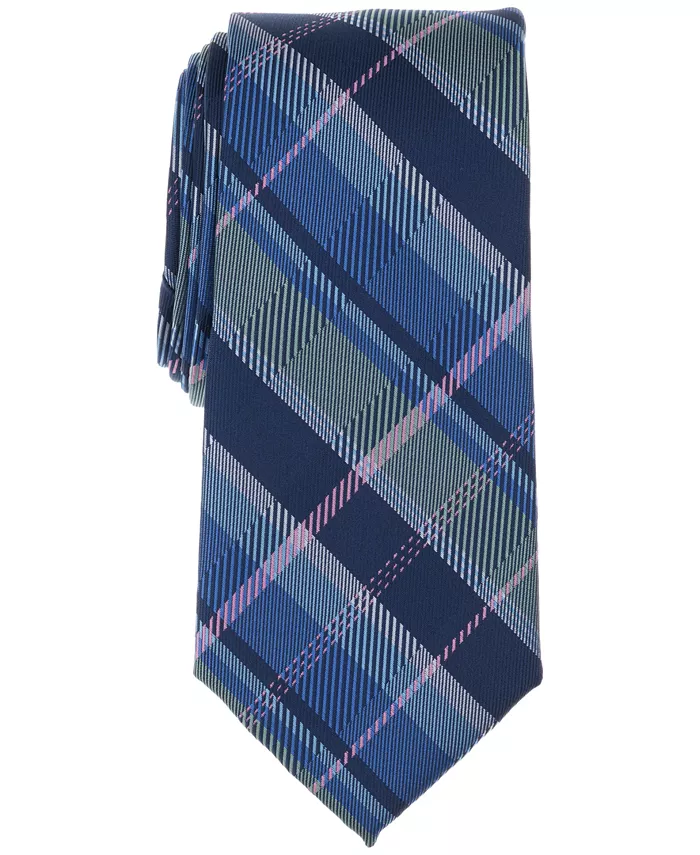 Мужской клетчатый галстук шириной три дюйма Club Room, синий
Мужской клетчатый галстук шириной три дюйма Club Room, синий