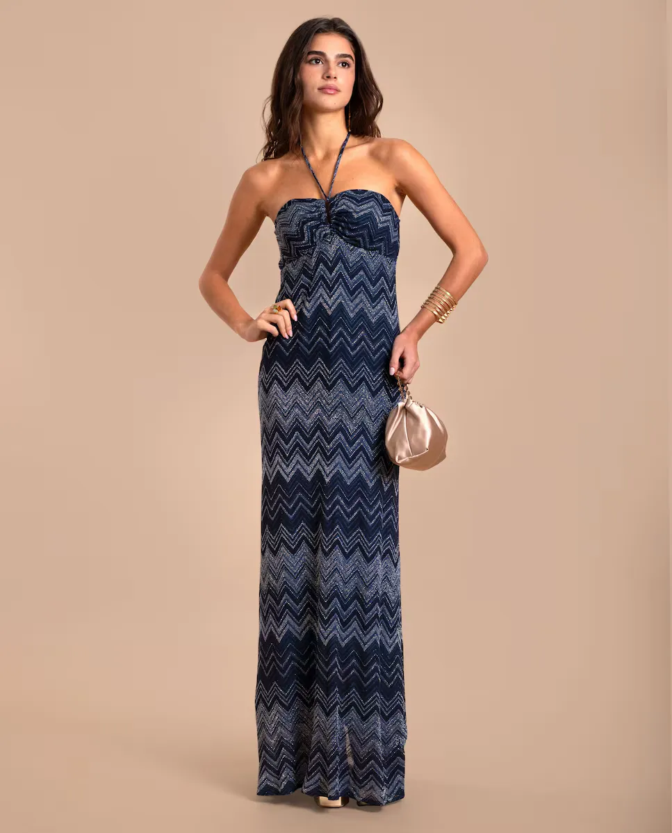 Миди-платье с принтом и регулируемым запахом на шее The-Are, синий
Миди-платье с принтом и регулируемым запахом на шее The-Are, синий