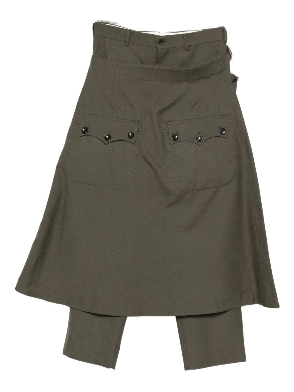 Брюки с многослойными панелями Comme des Garçons Homme Plus, зеленый
Брюки с многослойными панелями Comme des Garçons Homme Plus, зеленый