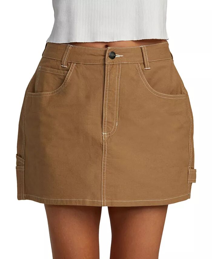 Юбка-мини из хлопка с пятью карманами для юниоров RVCA, коричневый
Юбка-мини из хлопка с пятью карманами для юниоров RVCA, коричневый