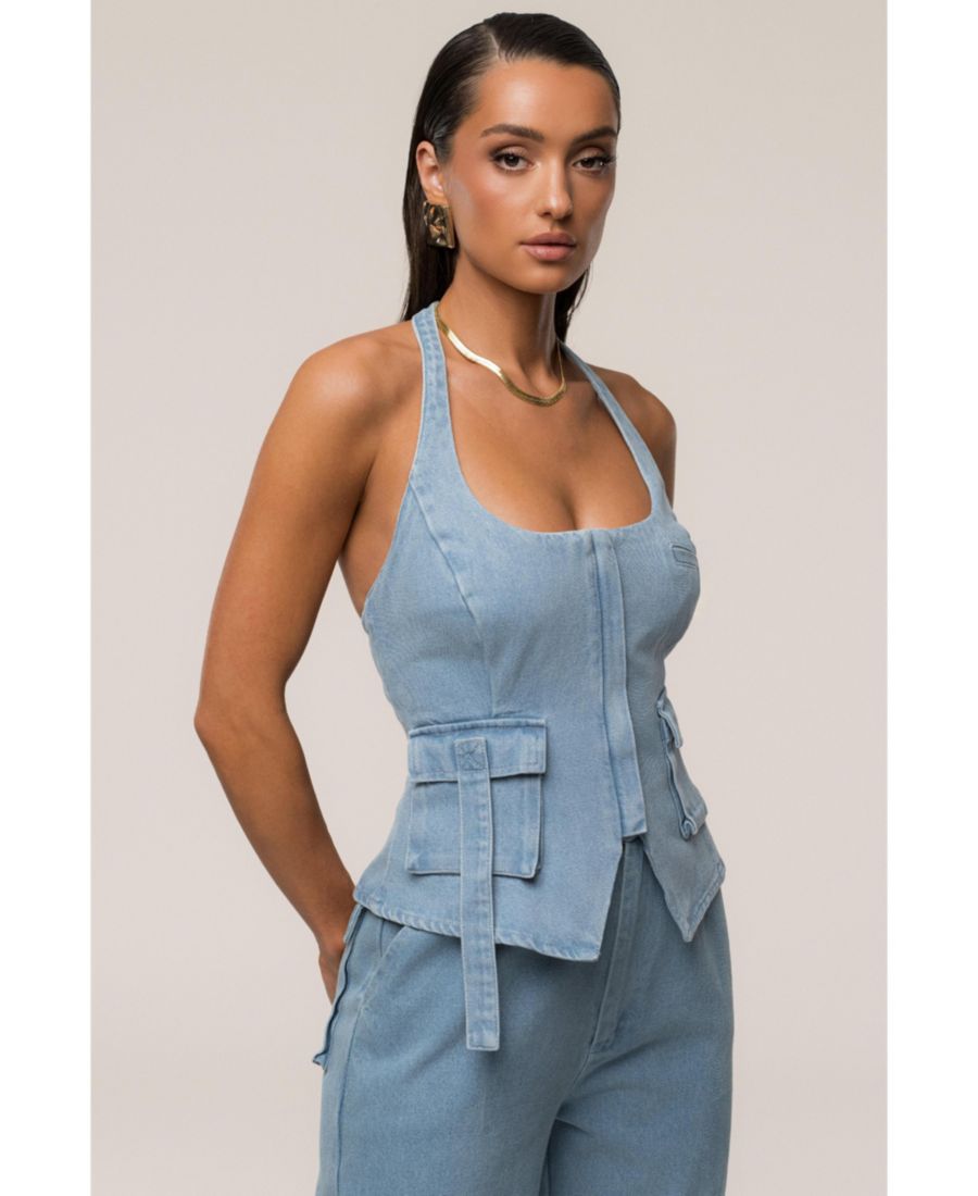 Женский топ-халтер Josie JLUXLABEL, Denim
Женский топ-халтер Josie JLUXLABEL, Denim